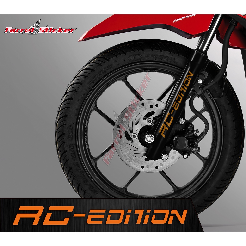 STICKER CUTTING STIKER SHOCK BOTTOM RC EDITION