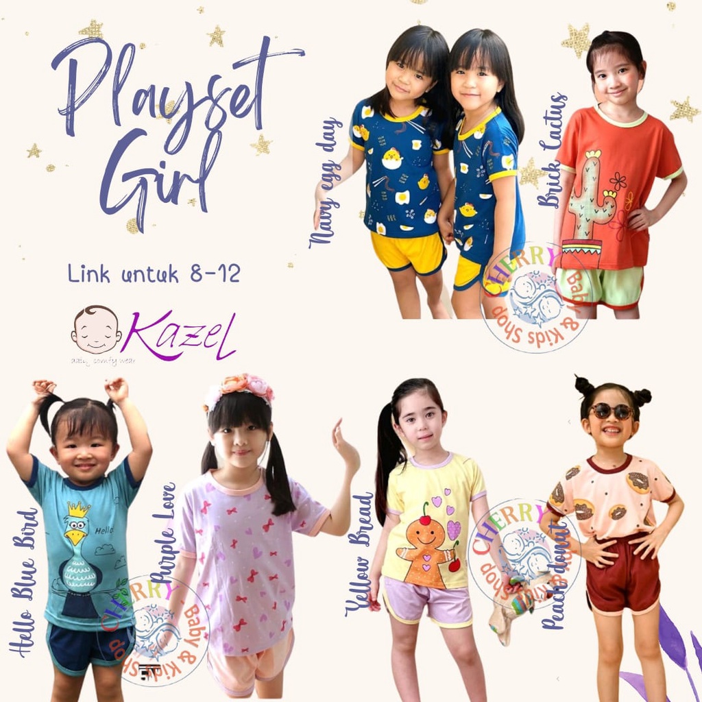 Kazel x Zebe Playset Girl Motif 7 - 12 Tahun part 2 CBKS