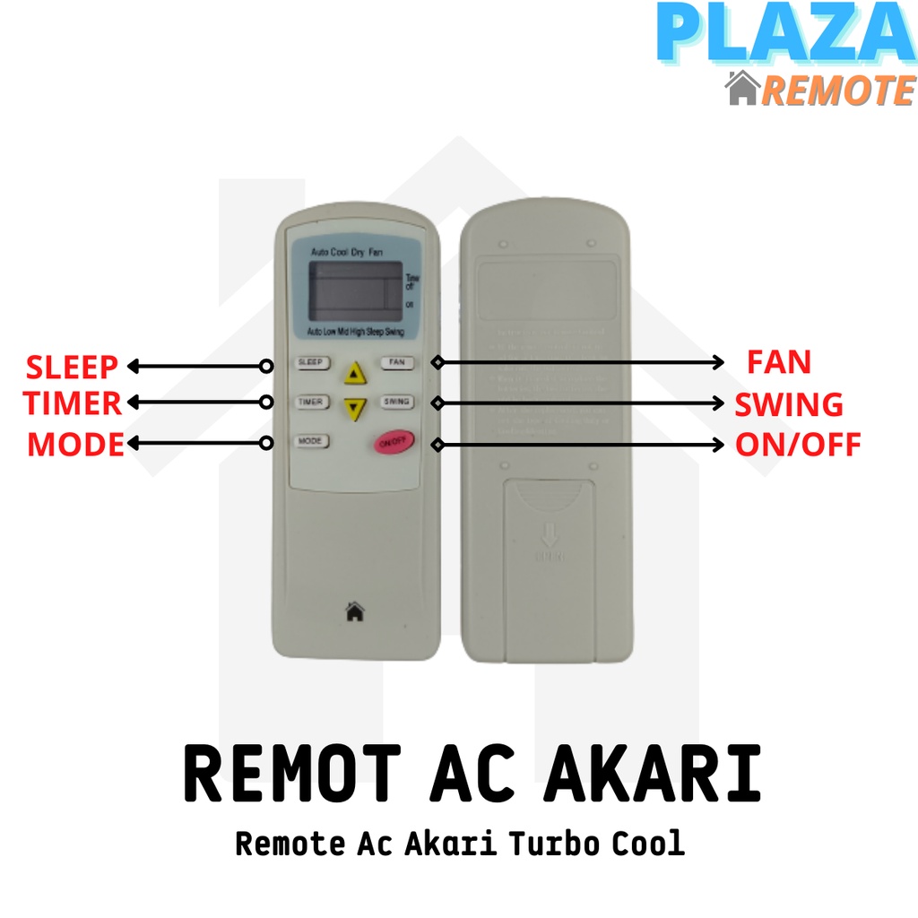 REMOT / REMOT AC AKARI TURBO COOL