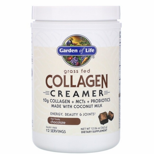 Garden Of Life Grass Fed Collagen Creamer Chocolate 342 g