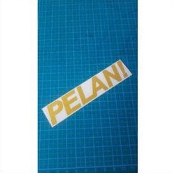 stiker cutting PELAN ! aksesoris motor helm termurah hologram harga 1pcs by atos jago