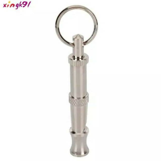 Peluit Anjing Ultrasonik Silver Dog Ultrasonic Whistle Pluit Melatih Adjustable Frequency
