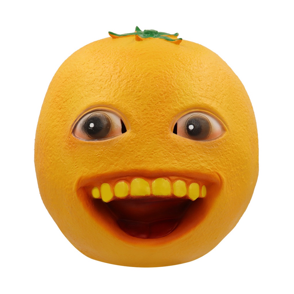 TOL-76 topeng latex jeruk annoying orange mask prank halloween