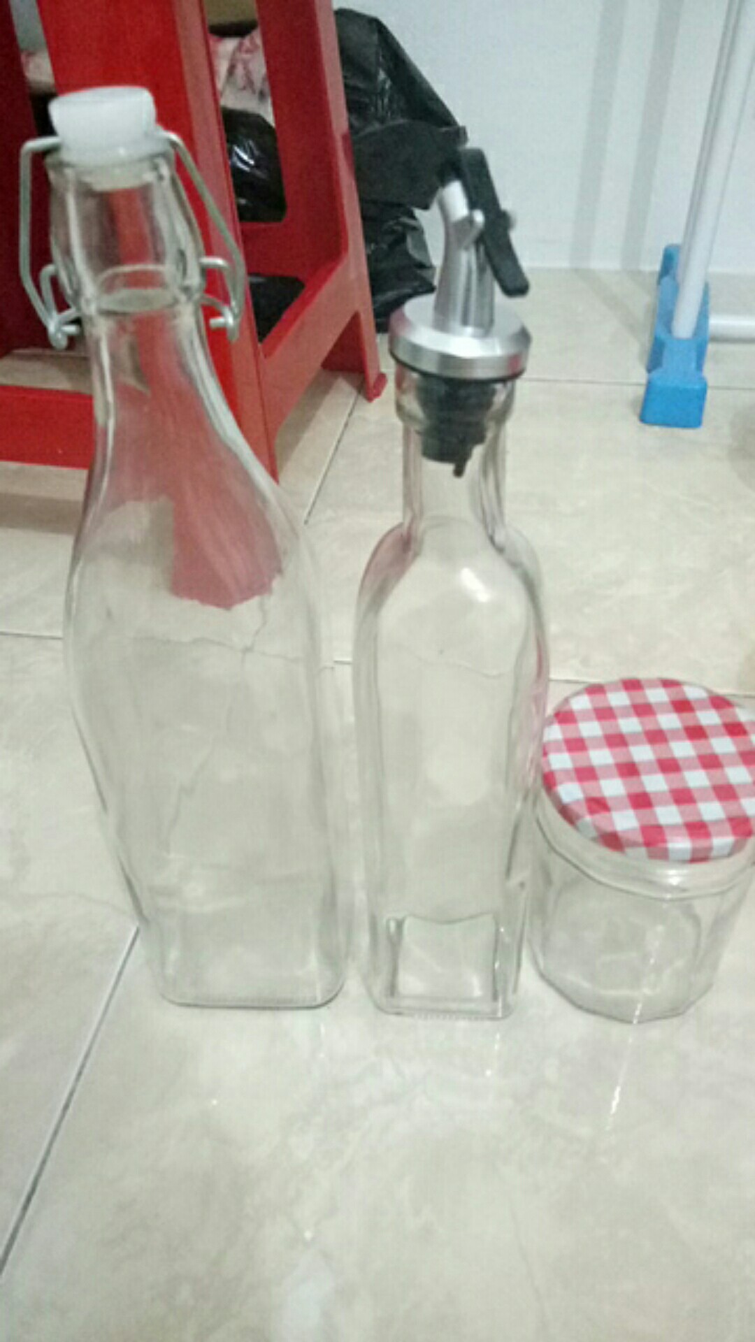 Bormioli Swing Kotak 1 Liter | Botol Kaca 1000 Ml | Botol Kait 1 Liter