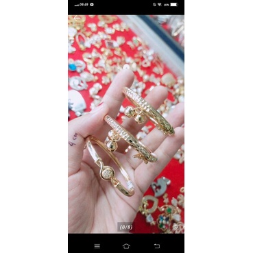 Gelang Pipa Hollow bangkok Replika Emas asli SEPUH KUAT Lapis Emas 18karat