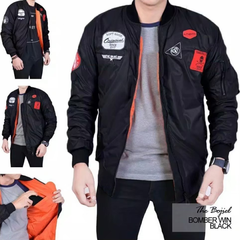 Jaket Bomber Pria  Bordel THE BOJIEL