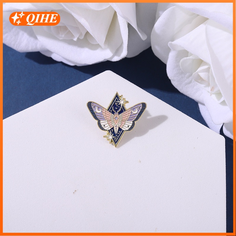 Bros Pin Enamel Bentuk Kartun Butterfly Untuk Hadiah