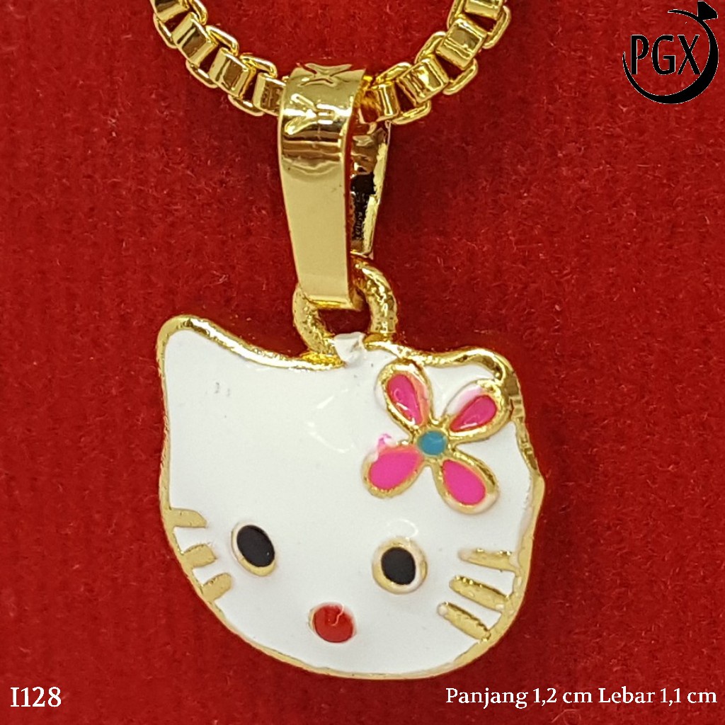 PGX Liontin Kalung Xuping Wanita Perhiasan Lapis Emas Aksesoris Fashion - I128