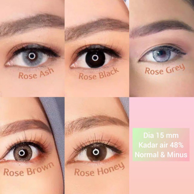 Softlens OMEGA NAVY LENS FLAT DIA 15.00mm BLACK BROWN GREY ASH HONEY / softlense Lensa Kontak