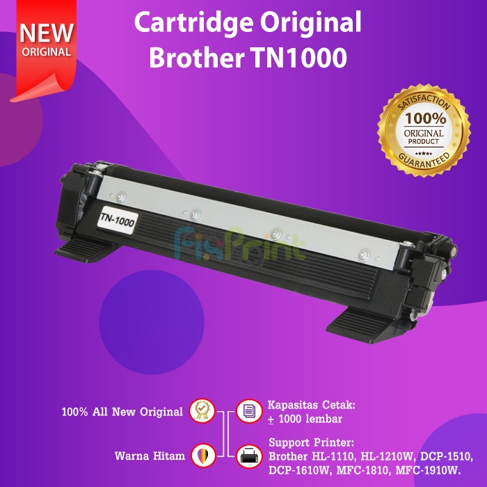 Cartridge Toner Compatible TN1000 TN-1080 Printer Brother Laserjet HL-1201 HL-1118 HL-1211W DCP-1601