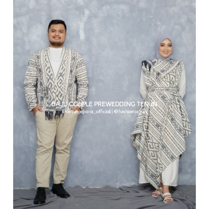 Baju Prewedding Couple Tenun | Baju Kondangan Couple Tenun | Baju  Prewedding Couple | Couple Tenun 