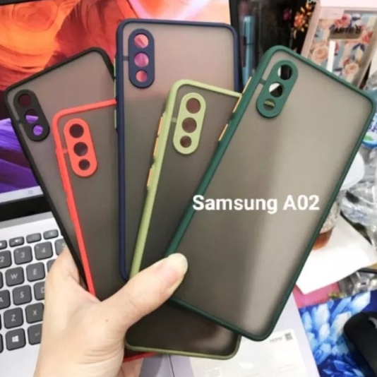 CASE MATTE SAMSUNG GALAXY A02 M02 TRANSPARAN FUZE MACARON MY CHOICE - FA