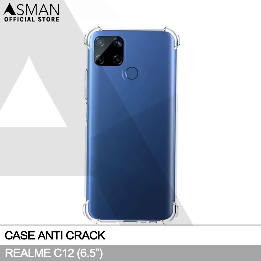 Anti Crack Realme C12 (6.5&quot;) | Softcase Anti Bentur - Clear