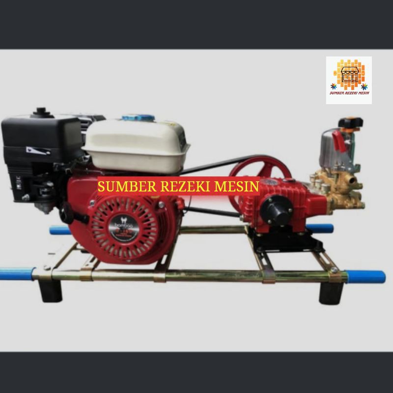 Mesin Cuci Mobil Motor Bensin Power Sprayer Set Complete Bamboo 5.5 HP