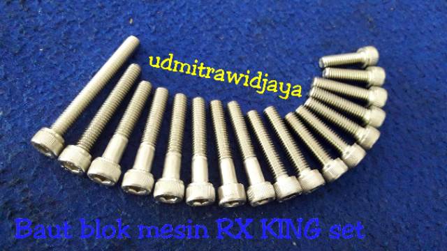 Baut blok mesin RX KING set