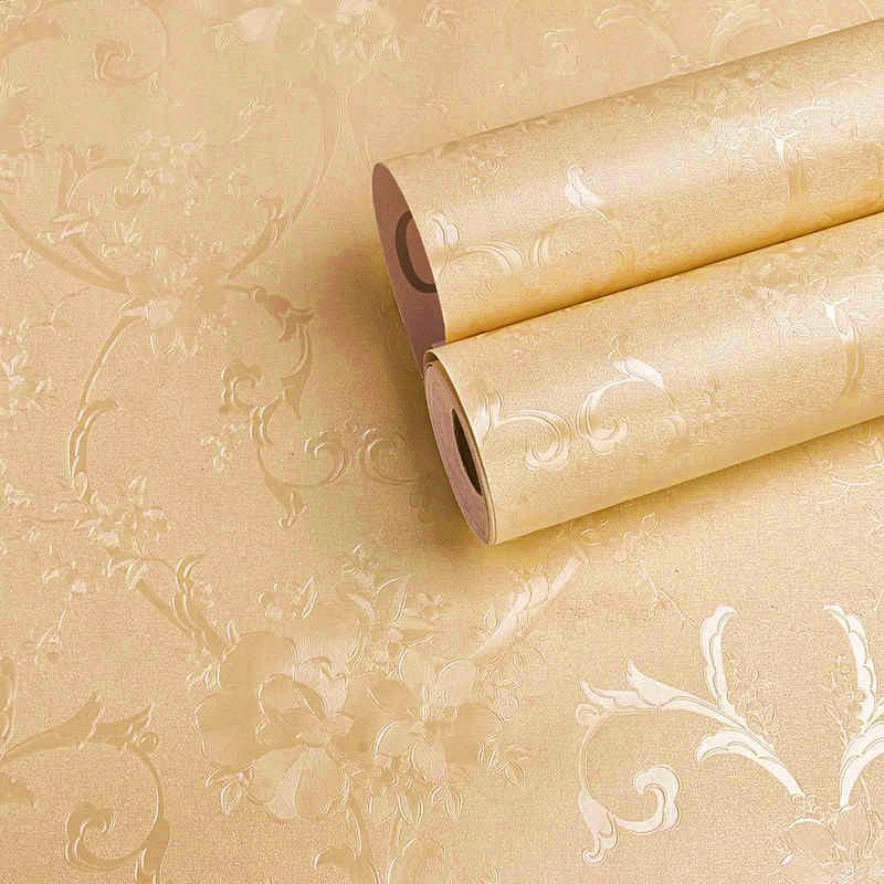 COD ( BAYAR DI TEMPAT ) Wallpaper Sticker Dinding Bertekstur Salur Daun Ungu Pink Putih Cream Biru Abu Hitam Navy Hijau Tosca Kuning Merah Coklat Salur Bunga Batik Batu Bata 3D Kotak Segitiga minimalis Baju Celana Sendal Kaos Gamis Celana Dalam Kosmetik-CREAM BUNGA BATIK