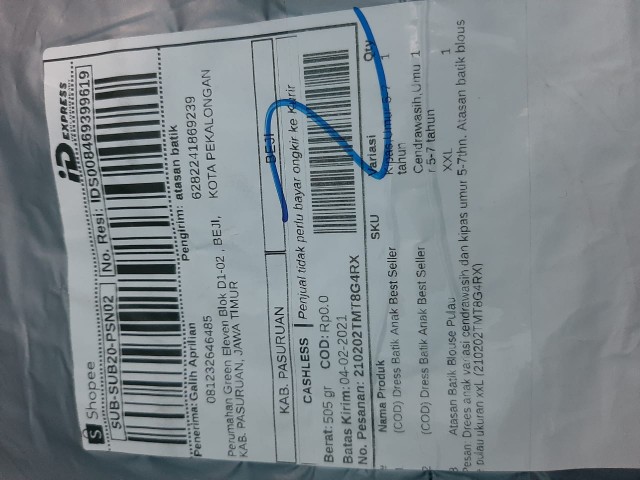 (cod) Dress Batik Anak Best Seller