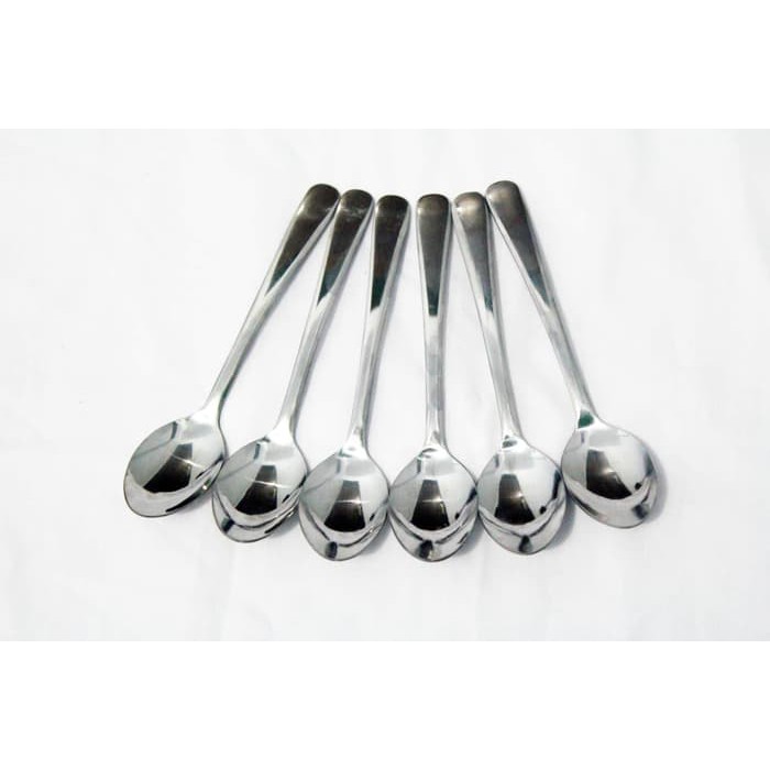 

Sendok Teh Spoon Teaspoon Elegant Stainless Steel Polos 6 pcs