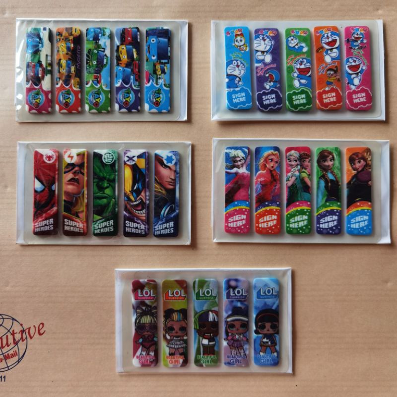 

Memo stick / sticky note / pembatas kertas KARAKTER