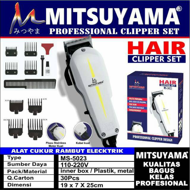 Hair Clipper Alat Cukur  Mitsuyama MS-5023 Mesin Cukur Rambut