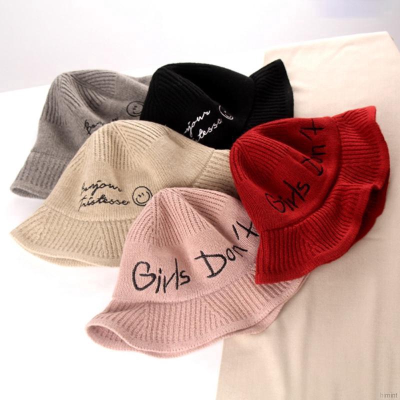 Topi wol musim dingin Topi nelayan perempuan Model Round Topi wol musim dingin Topi nelayan perempuan Model Round
