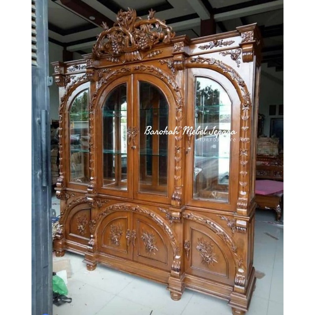 Bufet Hias Jati Ukir Jepara