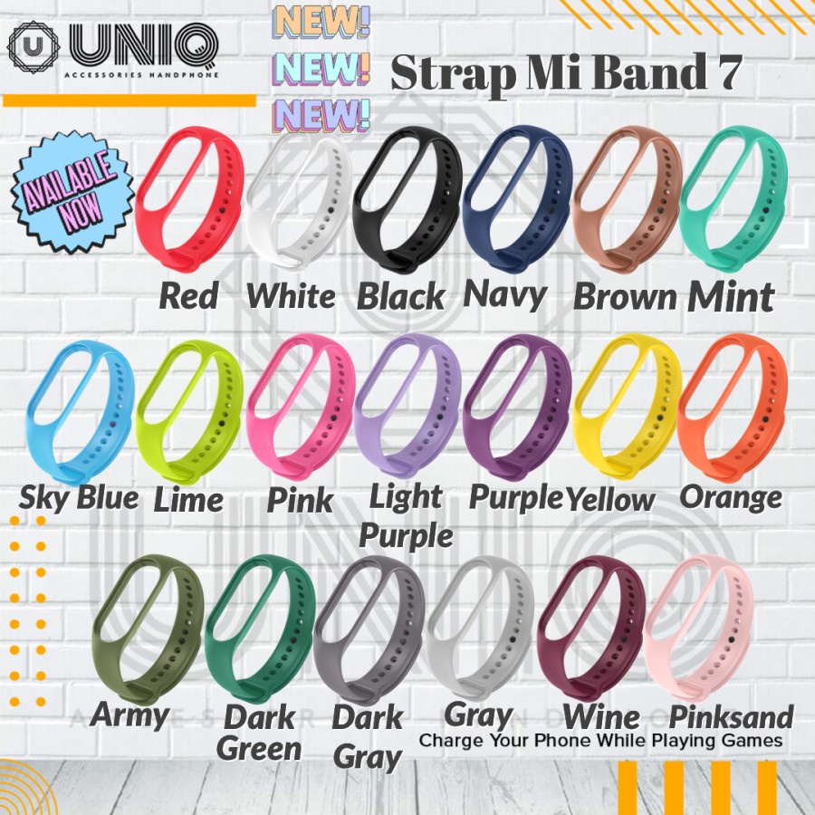 Strap Xiaomi Mi Band 7 AMOLED Tali Jam Smartwatch Mi Band 7 Replacement Wristband