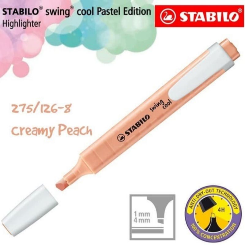 

Stabilo BOSS Swing Cool Pastel Creamy Peach 275/126-8 Warna Orange