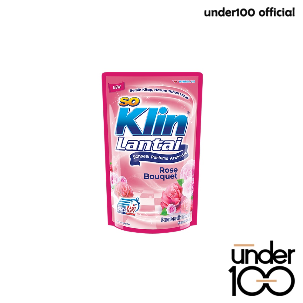 ❤ Under100 ❤ So Klin Lantai Pembersih Lantai 70ml Sachet Kemasan Ekonomis | Citrus Lemon | Sereh | Rose | Apple | Lavender | Fine Fragrance | Soklin | Kemenkes RI