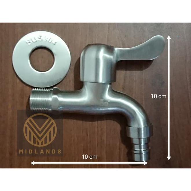 Kran Stainless Full Sus 304, Kran Taman, Keran Air Stainless Merk Bano