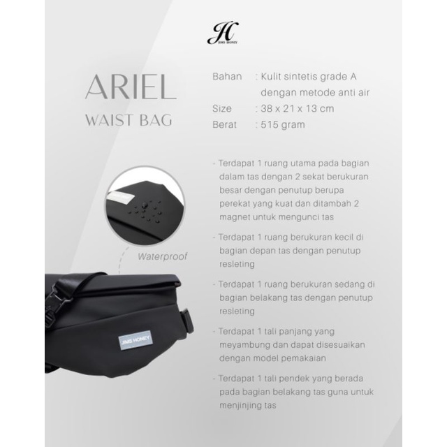 ARIEL WAISTBAG JIMSHONEY CEWE COWO TAS PINGGANG WAISTBAG