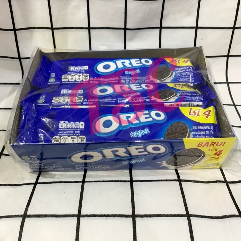 

Oreo Sandwich Cookies 12's x 38gr / Biskuit Oreo Original / Vanila