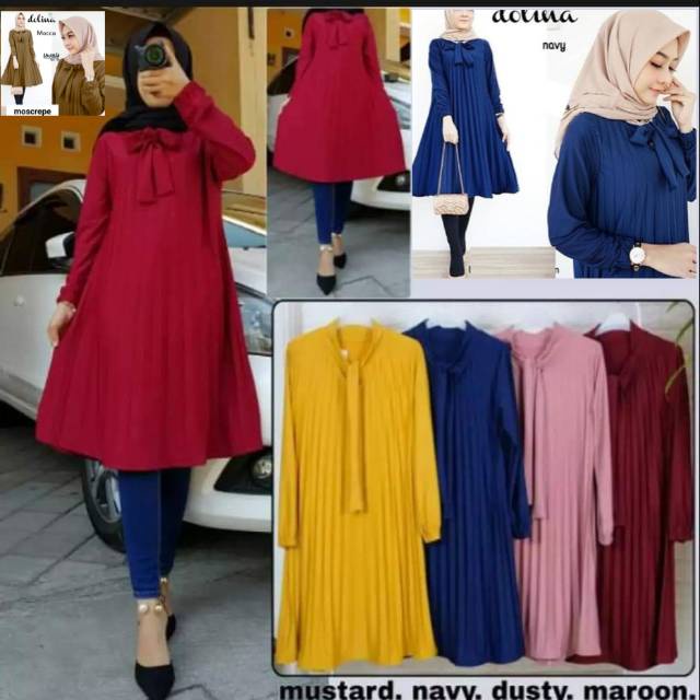 Tunik plisket tali // tunik hyget // tunik full plisket