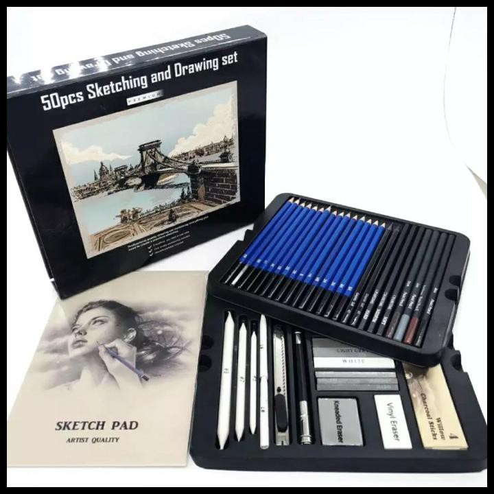 

Cuci Gudang Drawing & Sketching Pencils 50 Set Professional Artist