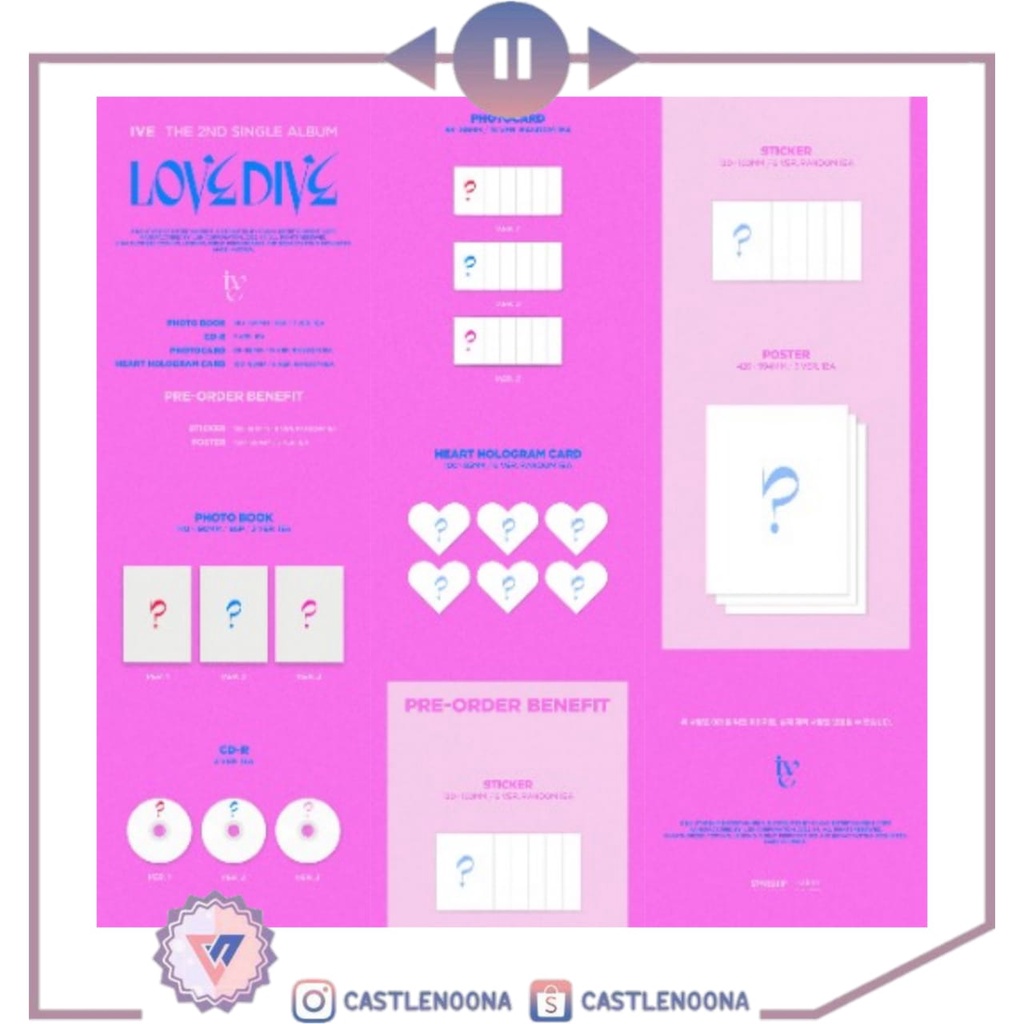 [PREORDER] IVE IVE - THE 2nd Single Album [LOVE DIVE]