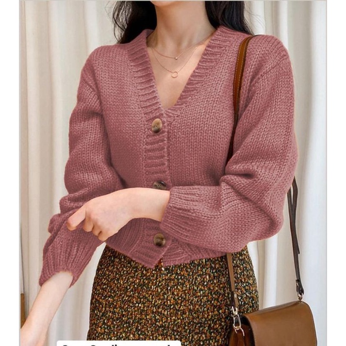 MDLV ~ CARDI ZOEY RAJUT CARDIGAN RAJUT CARDIGAN LENGAN PANJANG FASHION WANITA