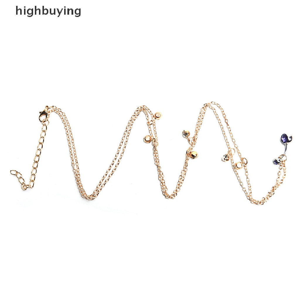 Hbid Anting Tindik Perut / Pusar 14G Dengan Rantai Pinggang Untuk Wanita