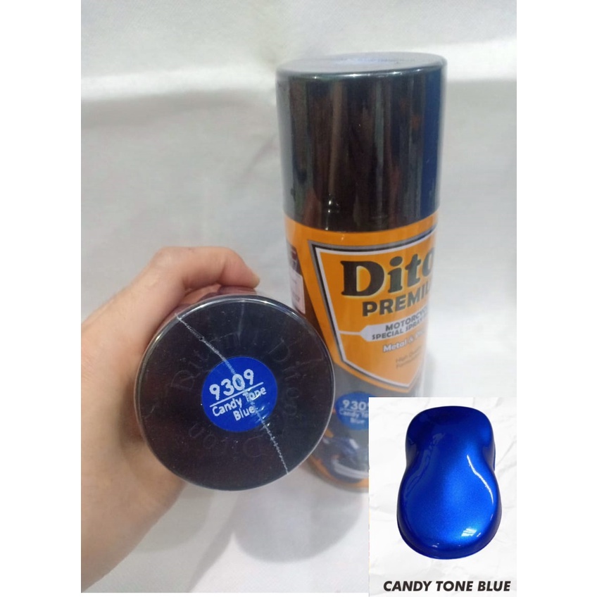 DITON Premium Pilox Pilok Cat Semprot - 9309 Candytone Blue Candy Tone Biru / Transparan (400cc)