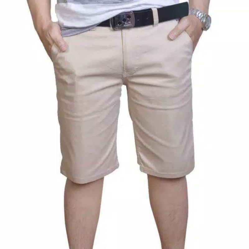CELANA CHINO PENDEK /CELANA SANTAI/BAHAN DIAMOND COMBED STREET