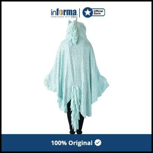 Informa - Selimut - Blanket Hooded Unicorn Aqua 167X104Cm