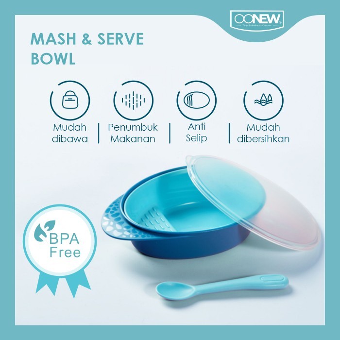 Oonew TB-1919 Mash &amp; Serve Bowl