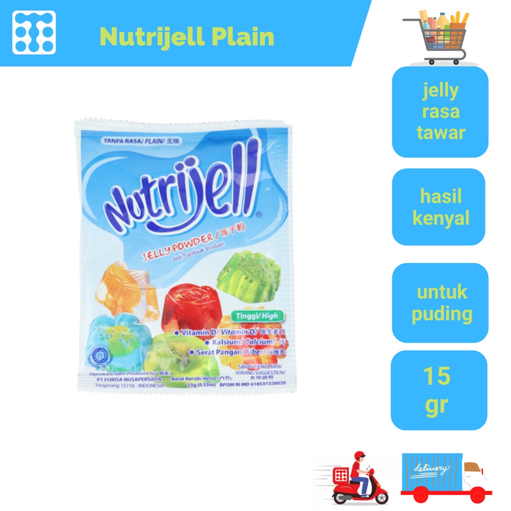 

Nutrijell Plain 15 Gr (Isi 6 Pcs)