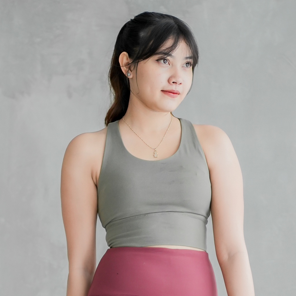 (GRANESIA) STL Balance Slim Bra Top|Sport Bra +CRop Top Yoga Wanita|Atasan Senam