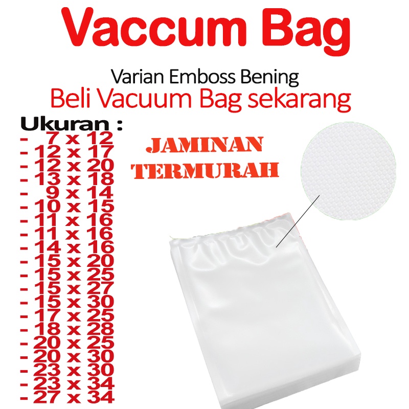 Plastik Vaccum/ Vaccum Bag Emboss Plastik Makanan Emboss