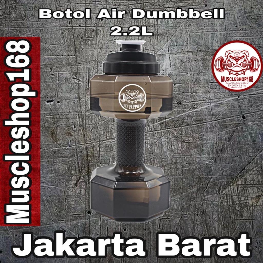 Air Botol Dumbbell 2.2 Liter Dumbel Unik Gym Fitness