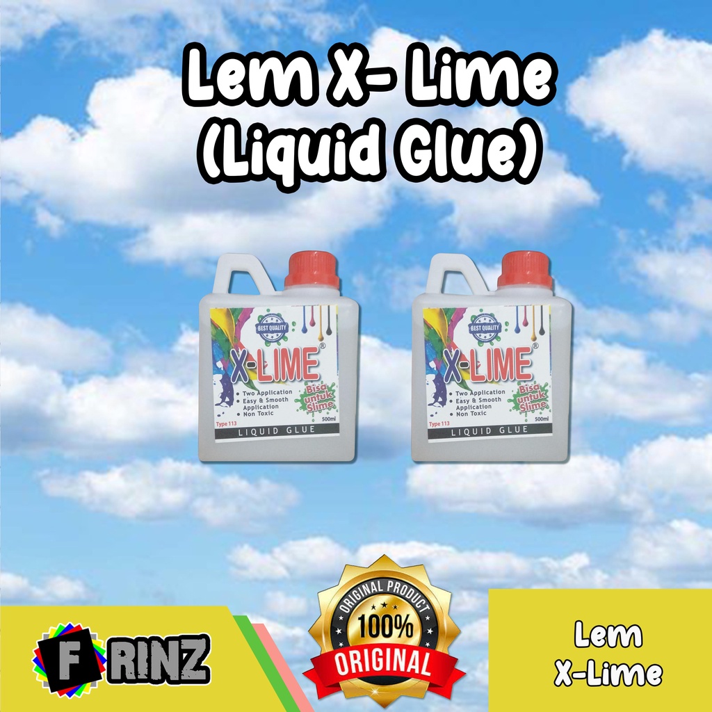 

ATK ~ Lem X - Lime Jerigen 500 ml / Glue Bahan Slime