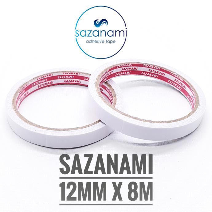 

HOT SALE|BEST SALLER Sazanami Double Tape kertas 12mm x 8m Double side tape