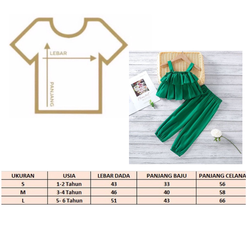 ( FILOBEE ) stelan anak prempuan model kulot/ /model korea style/stelan anak sabrina korea style/stelan baju anak prempuan  1-6 tahun/sabrina anak