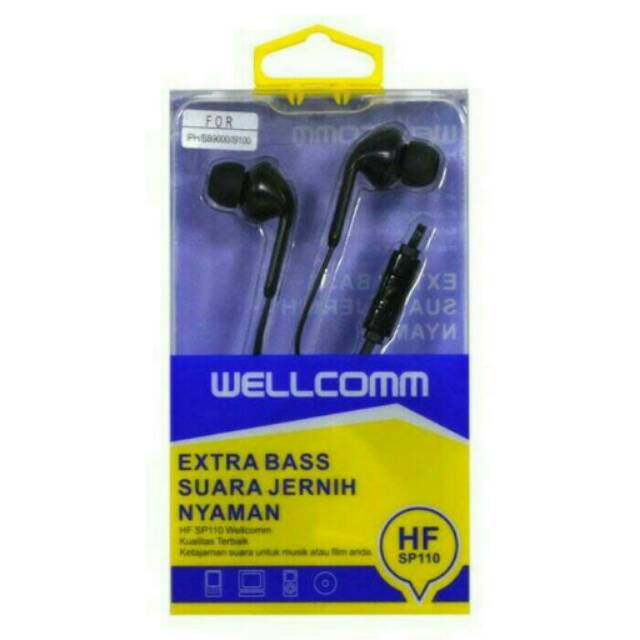 Handsfree / Headset Wellcomm SP110 Bass Jernih