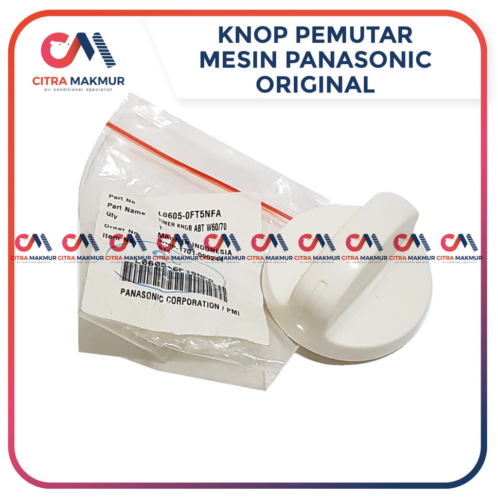 Tombol Knop Mesin cuci merk merek Panasonic Pemutar putaran Timer Original Ori Asli